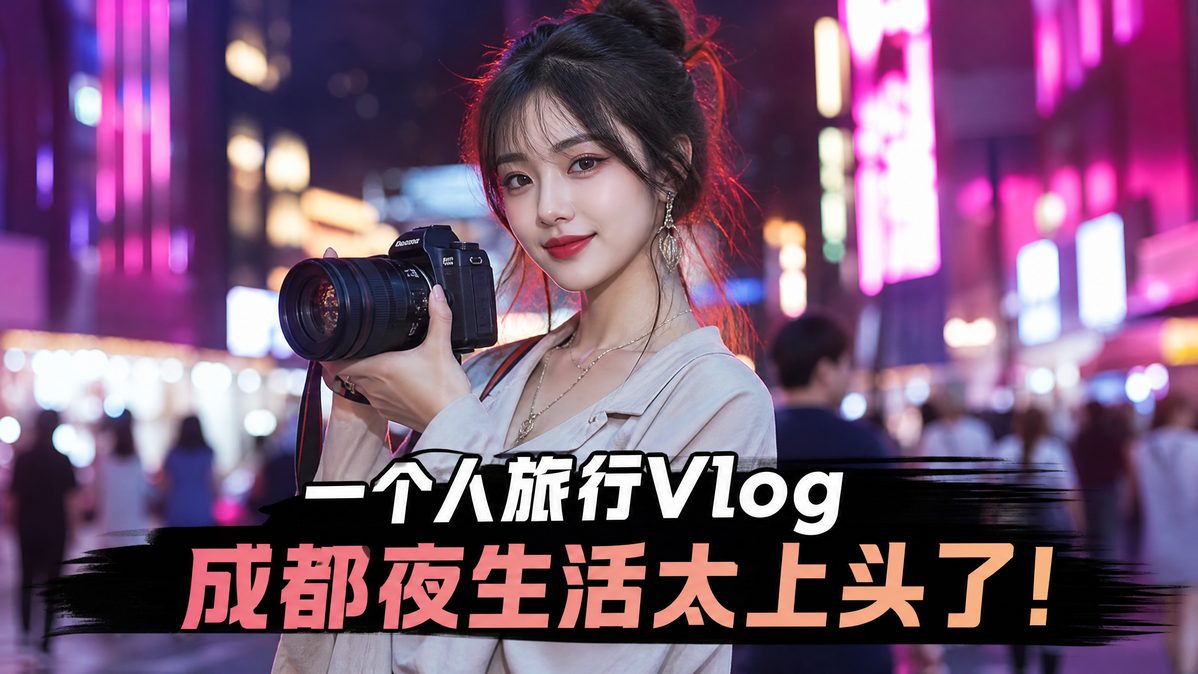 抖荫短视频城市夜景Vlog视频教程
